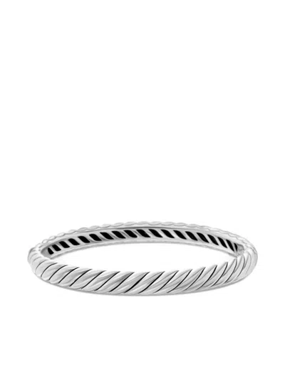 David Yurman Sculpted Cable Bangle In Metallic