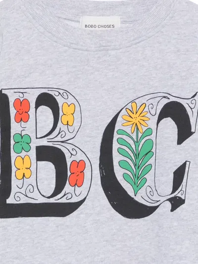 Bobo Choses Spring Letters Sweatshirt In Gray