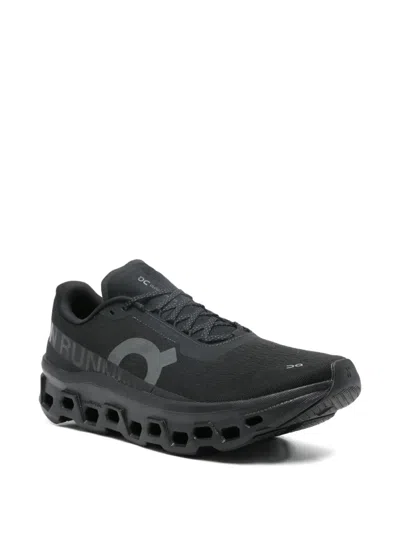 On Cloudmster 2 Rubber-trimmed Mesh Running Sneakers In Black