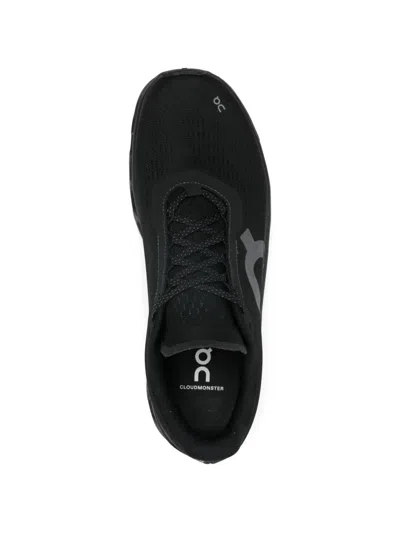 On Cloudmster 2 Rubber-trimmed Mesh Running Sneakers In Black