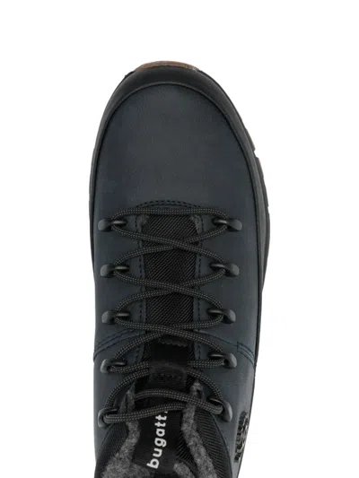 Bugatti Laced Booties In Blue