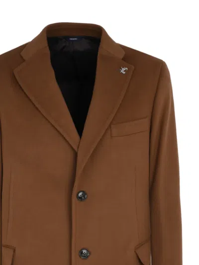 Tombolini Button Coat In Brown