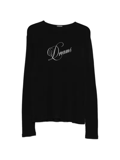 Ann Demeulemeester Greg Slim Fit Long Sleeves T-shirt In Black