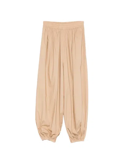 Alysi Elasticated Trousers In Nude