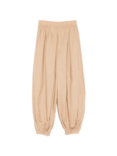 Alysi Elasticated Trousers In Nude