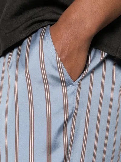 Tom Ford Striped-pattern Shorts In Blue