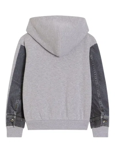 Dolce & Gabbana Hooded Jacket In Gray