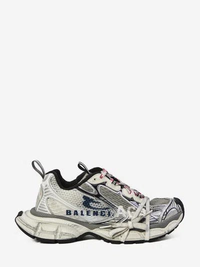 Balenciaga 3xl Split Logo Nylon And Mesh Sneakers In Multi