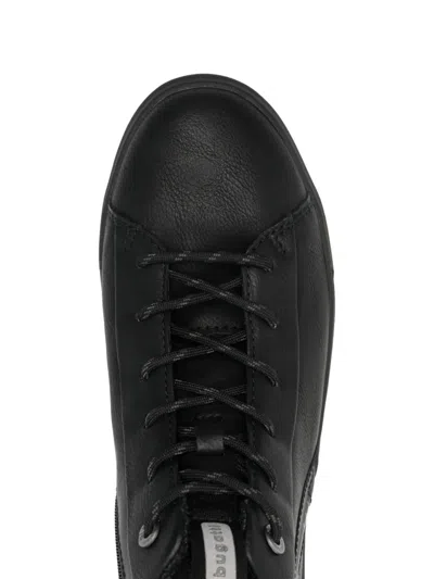 Bugatti Lace-up Zip Booties In Black