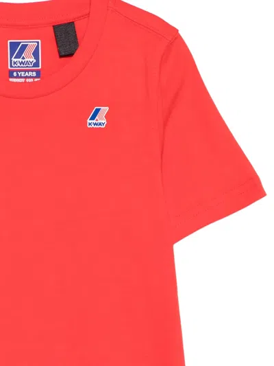 K-way P. Leonide Logo T-shirt In Red