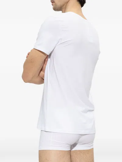 Hanro V-neck T-shirt In White