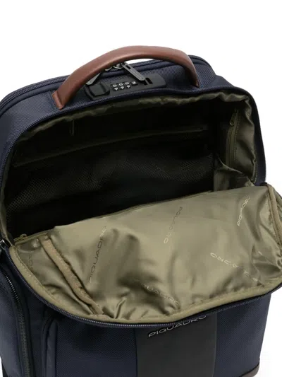 Piquadro Fast-check Laptop Backpack In Blue