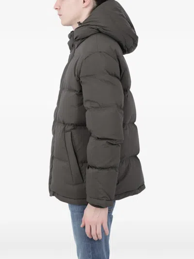 Nn07 Green Puffer Coat In Green