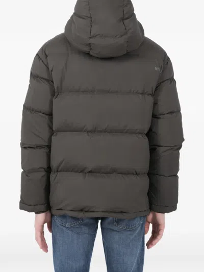 Nn07 Green Puffer Coat In Green