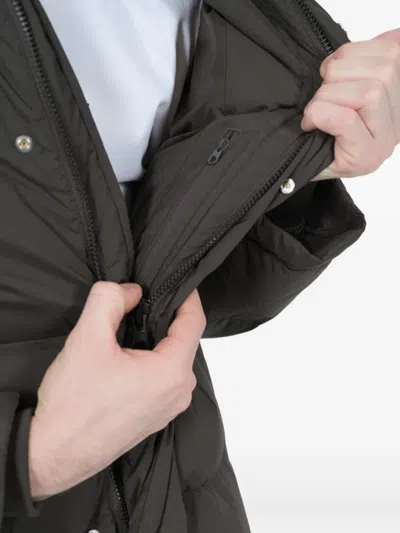Nn07 Green Puffer Coat In Green