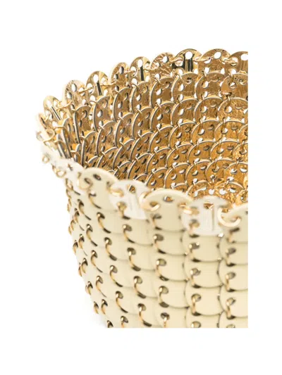Rabanne Logo-plaque Hat In Gold