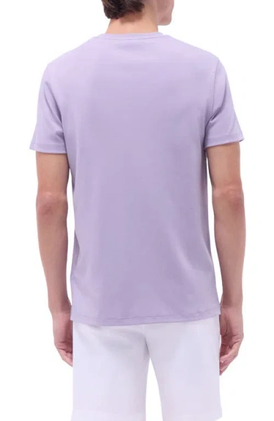 Bugatchi Hank Solid Pima Cotton T-shirt In Purple