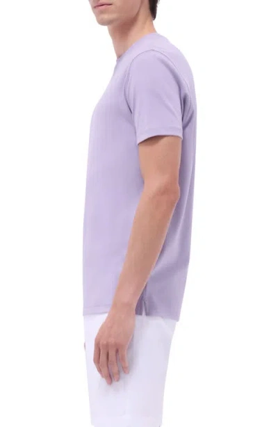 Bugatchi Hank Solid Pima Cotton T-shirt In Purple