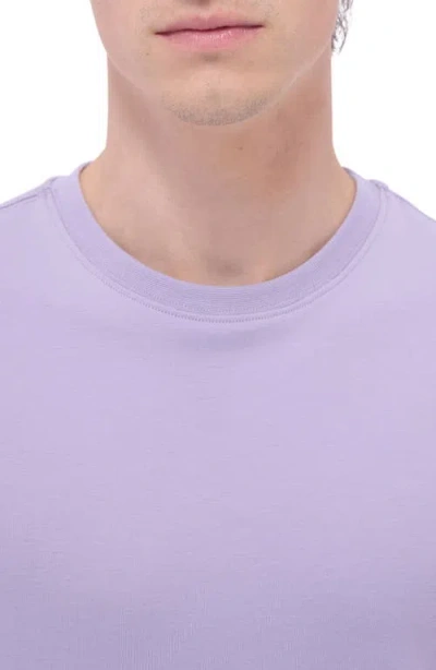Bugatchi Hank Solid Pima Cotton T-shirt In Purple
