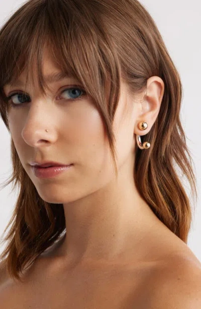 Open Edit Barbell Ear Jackets In Multi