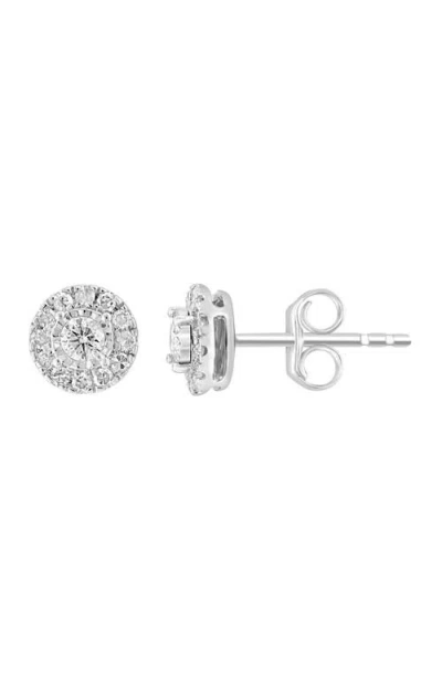 Effy Diamond Stud Earrings In Silver