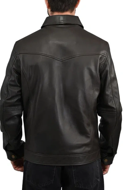 Frye Leather Jacket In Black