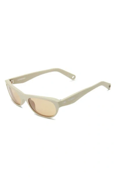 Jacquemus Sole Rectangular Sunglasses In Neutral