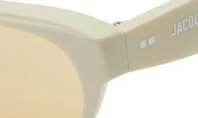 Jacquemus Sole Rectangular Sunglasses In Neutral