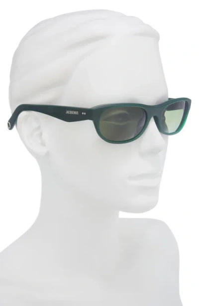 Jacquemus Sole Rectangular Sunglasses In Gray