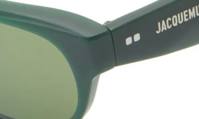 Jacquemus Sole Rectangular Sunglasses In Gray