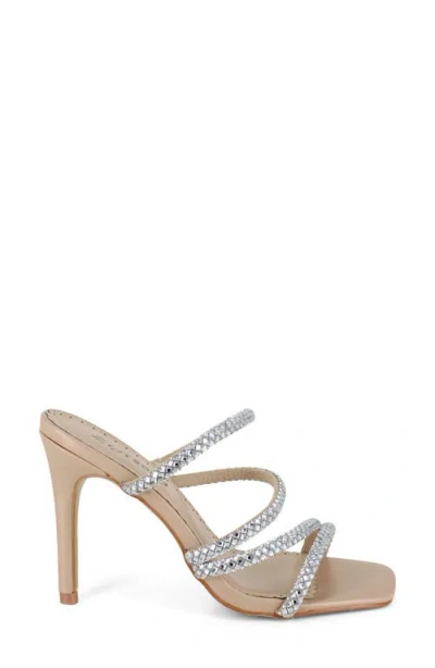 Zigisoho Rhinestone Strap Stiletto Sandal