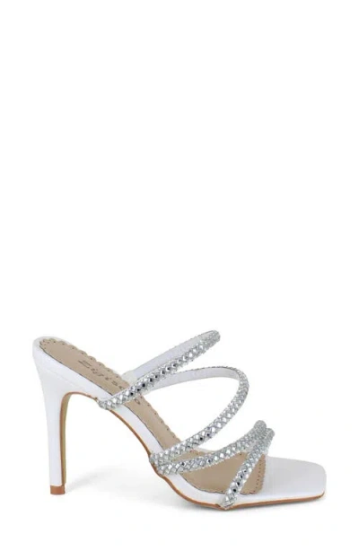 Zigisoho Rhinestone Strap Stiletto Sandal