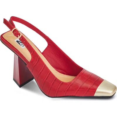 Ninety Union Jane Cap Toe Slingback Pump In Multi