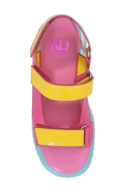 Ninety Union Bayside Platform Sandal In Multi