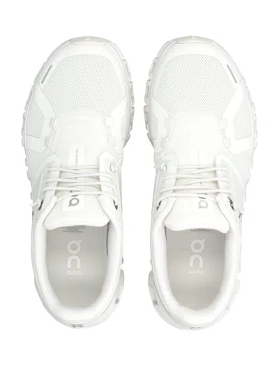 On -running Womens Undyed White White F Cloud 5 Mesh Low-top Trainers In White