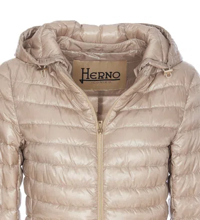 Herno Light Down Jacket In Neutral