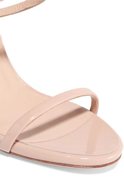 Shop Giuseppe Zanotti Patent-leather Sandals In Blush