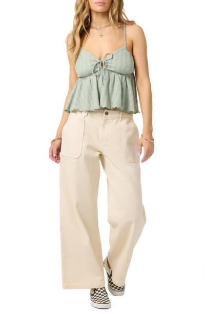O'neill Dellia Cutout Camisole In Green