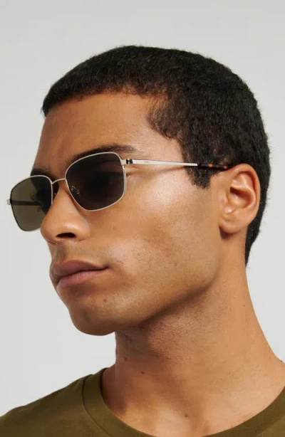 Fossil 58mm Rectangular Sunglasses In Brown