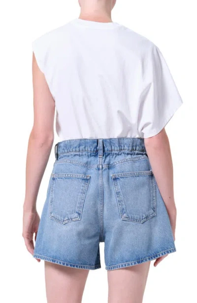 Agolde Corrine Asymmetric Tee In White