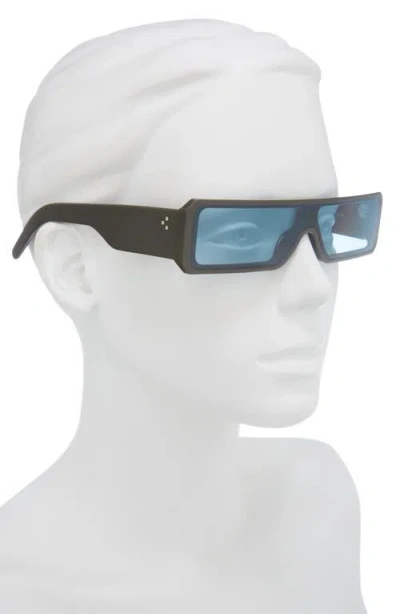 Rick Owens Gethshades Rectangular Shield Sunglasses In Green