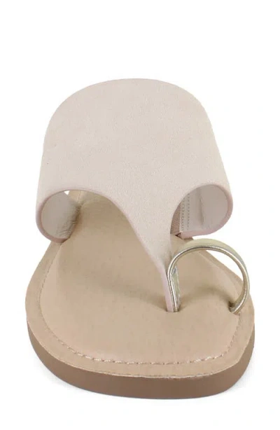Splendid Lily Toe Loop Sandal In Gray
