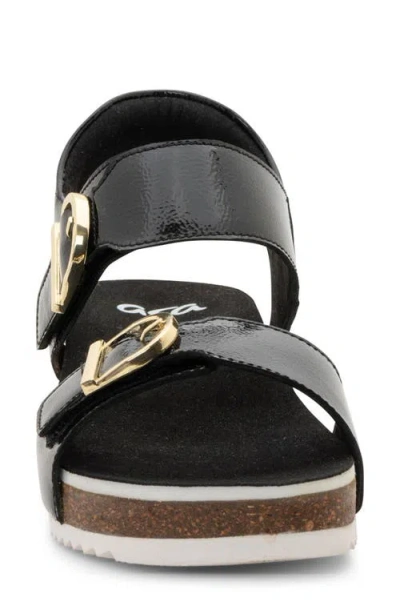 Ara Nova Slingback Platform Wedge Sandal In Multi