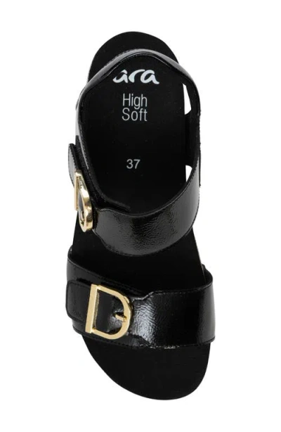 Ara Nova Slingback Platform Wedge Sandal In Multi