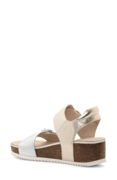 Ara Nova Slingback Platform Wedge Sandal In Multi