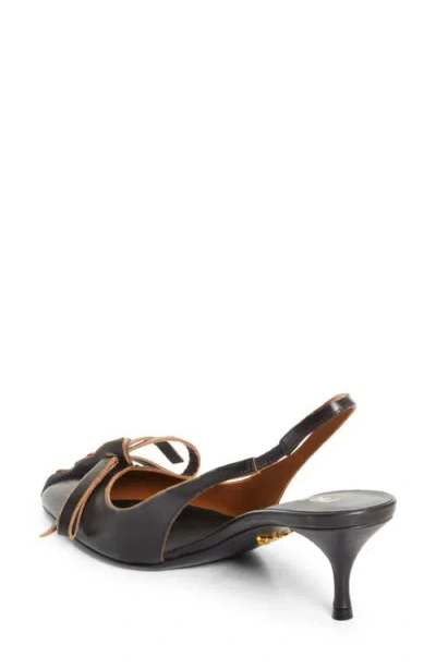 Prada 5 Cm Leather Pumps For Women In Black