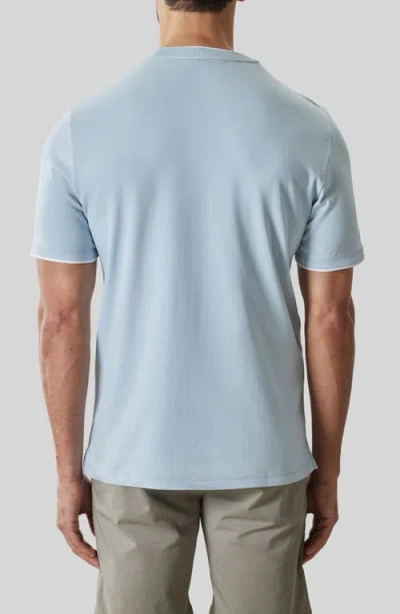 Robert Barakett The Barakett Textured Tee In Light Blue