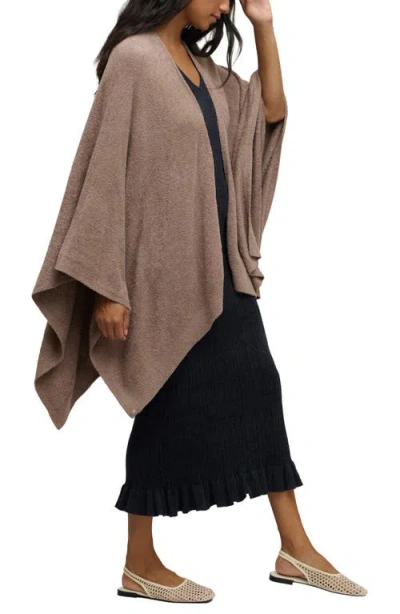 Barefoot Dreams Open Front Wrap In Brown