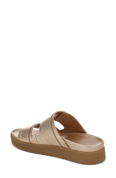 Vionic Riviera Wedge Sandal In Brown