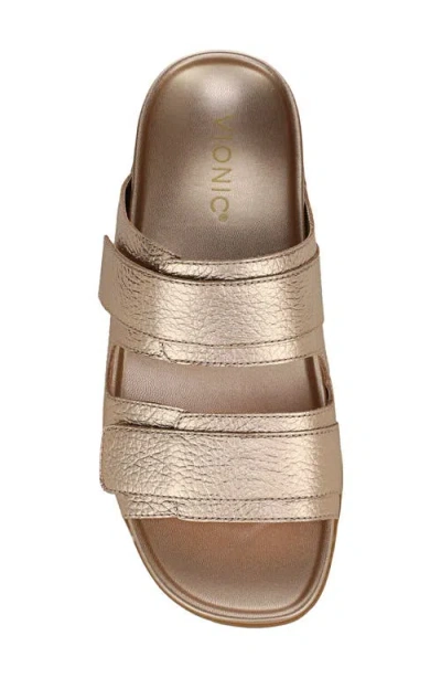 Vionic Riviera Wedge Sandal In Brown